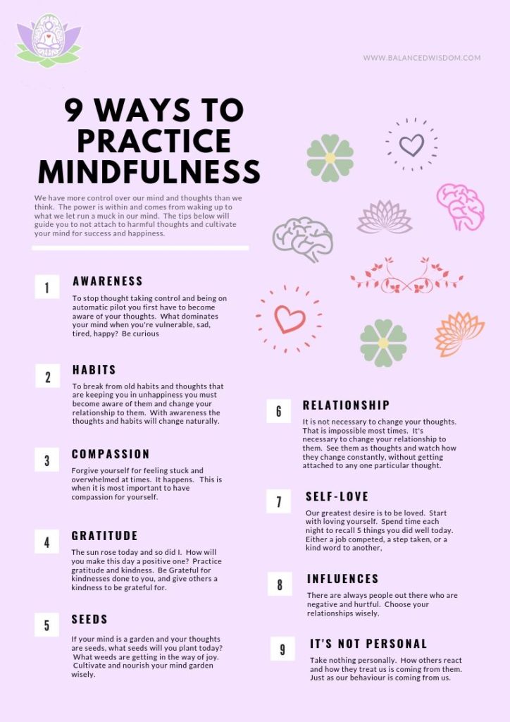 9 Ways To Practice Mindfulness   Balanced Wisdom